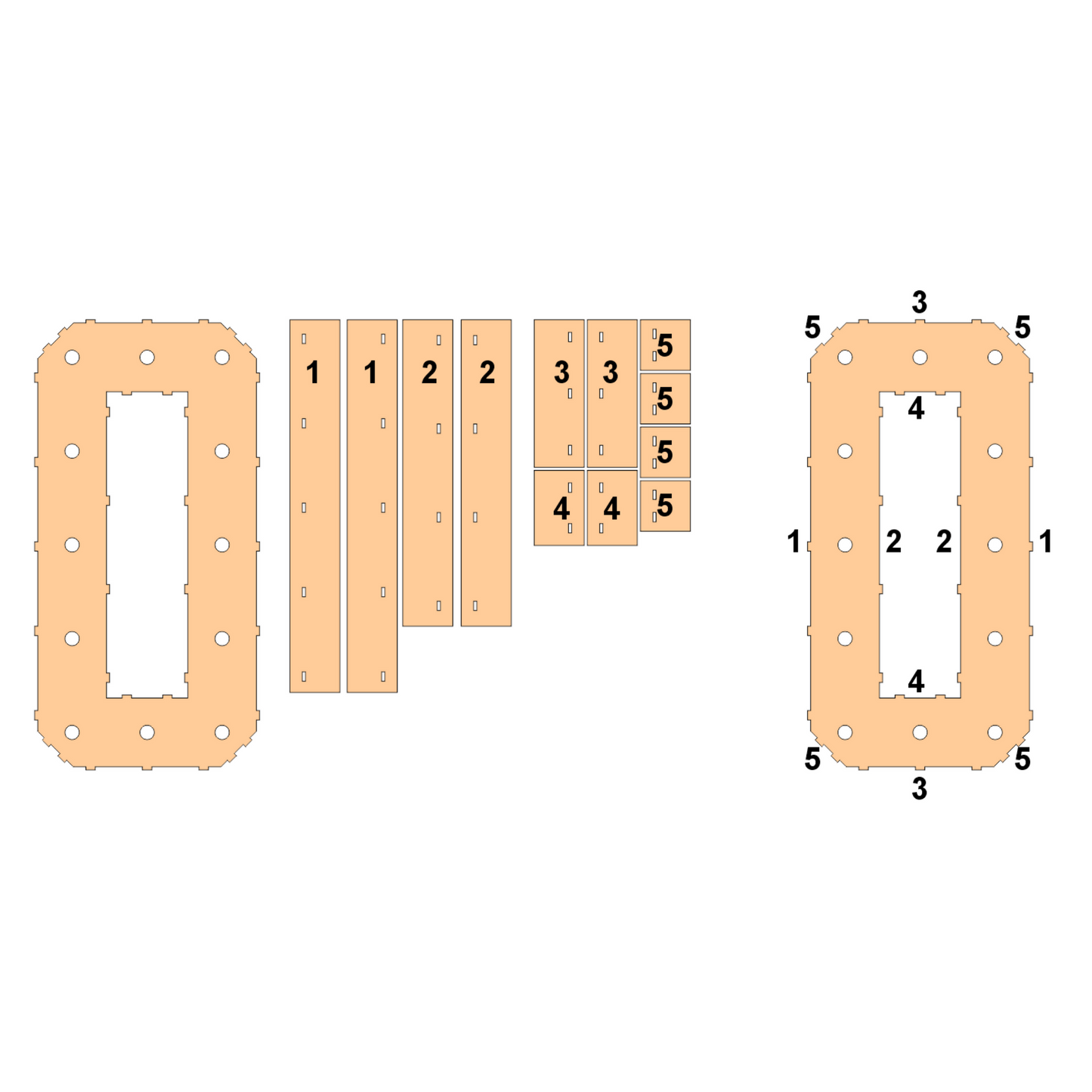 #0 Marquee Number Templates - 3D Projects - Digital File - Digital
