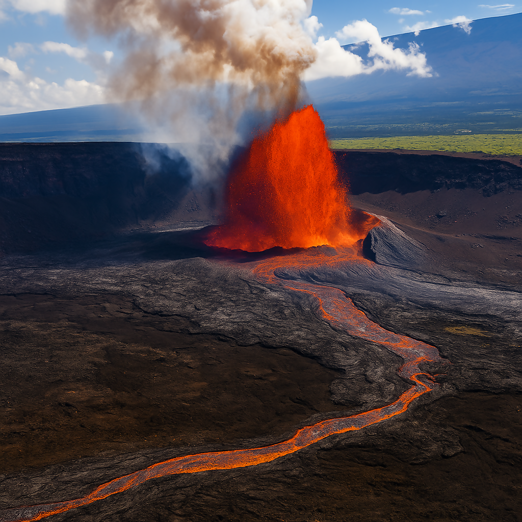 Kīlauea Volcano - Hawai‘i Volcanoes National Park (Big Island) - Hawaii United States - Rendered - Digital file Digital My Custom Designs PDF