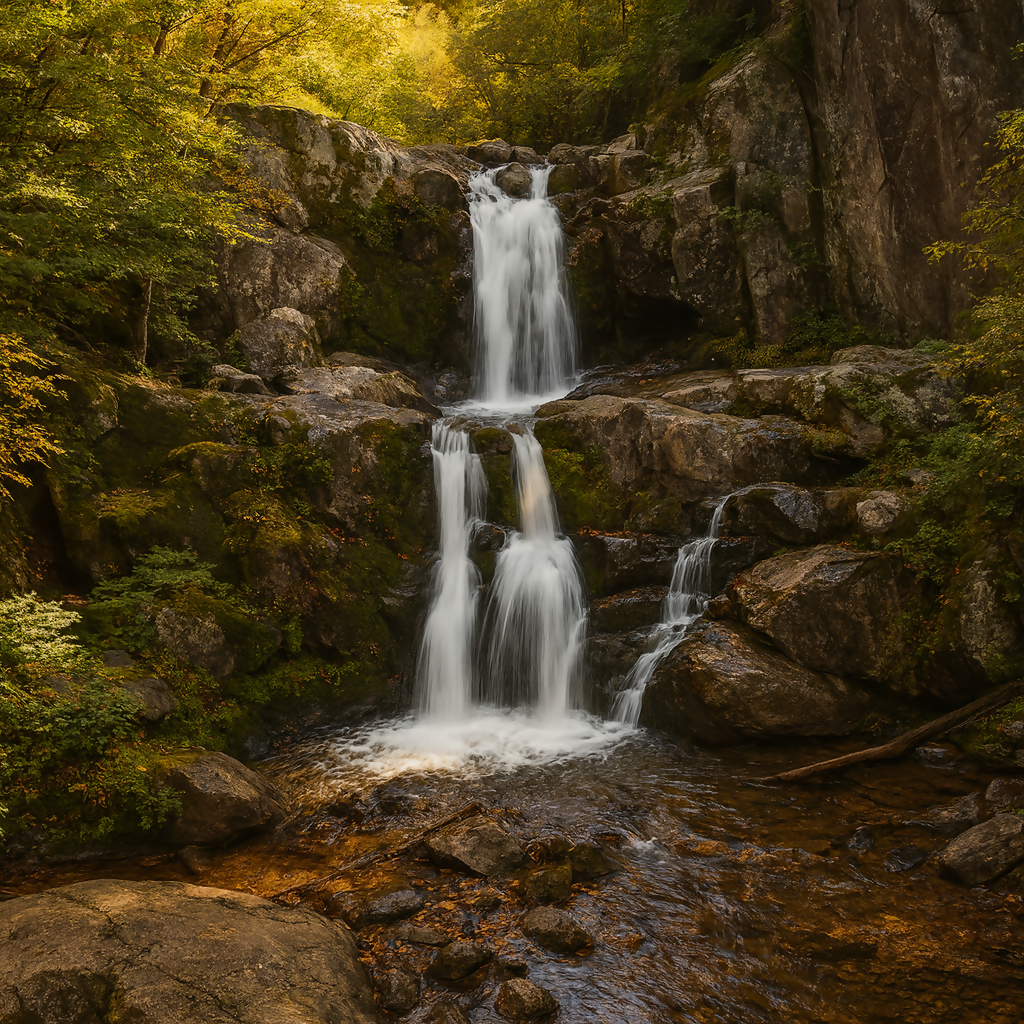 Upper Doyles River Falls - Shenandoah National Park - Virginia United States - Rendered - Digital File Digital My Custom Designs PDF