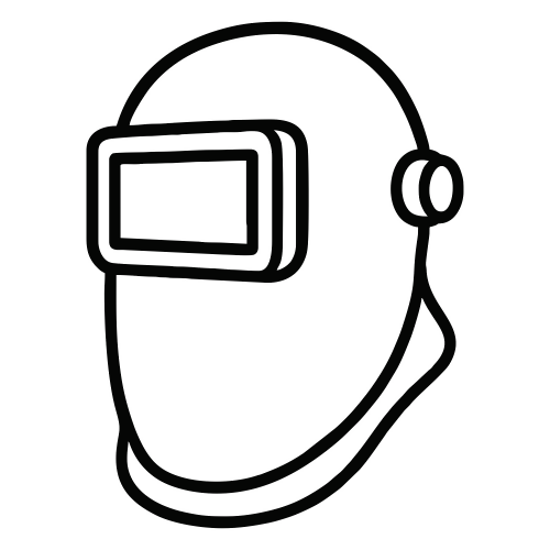 Welder Helmet Silhouette - Digital File - XCS Friendly Digital My Custom Designs PDF