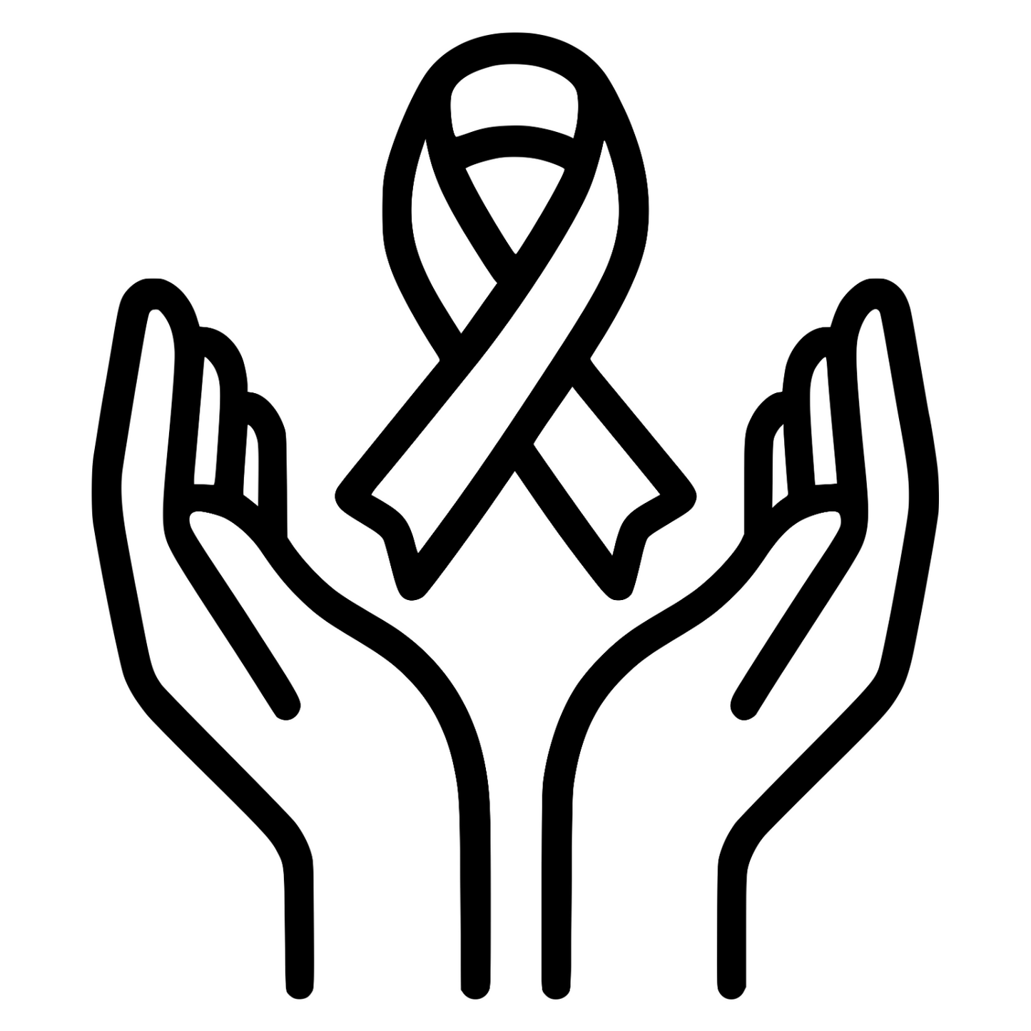 Healing Hands With Ribbon - Digital File - XCS Friendly Digital My Custom Designs PNG