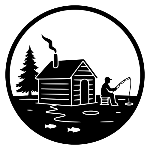 Ice Fishing Hut Scene - Digital File - XCS Friendly Digital My Custom Designs PDF