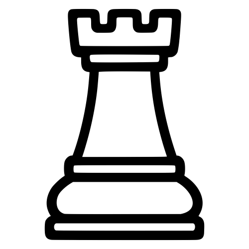 Rook Piece Outline - Digital File - XCS Friendly Digital My Custom Designs PDF