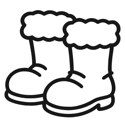 Santa Boots Sketch - Digital File - XCS Friendly Digital My Custom Designs PDF