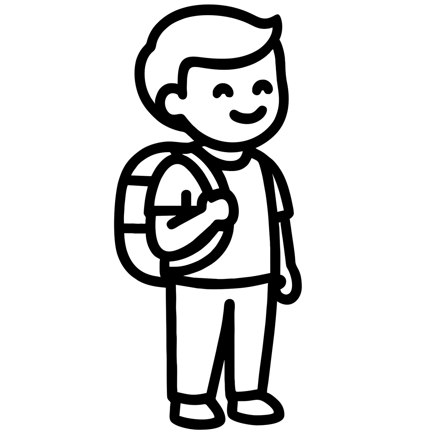 Student With BackPack - Digital File - XCS Friendly Tumbler My Custom Designs PNG