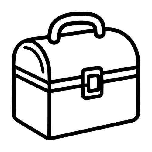 Lunchbox Sketch - Digital File - XCS Friendly Tumbler My Custom Designs PNG