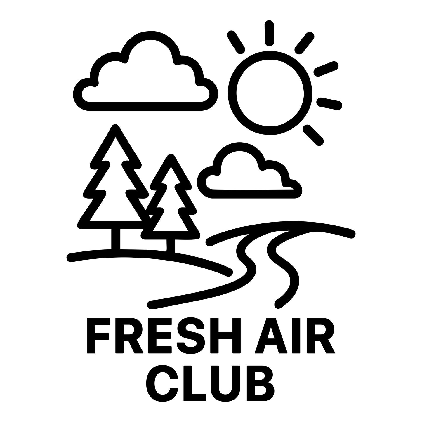 Fresh Air Club - Digital File - XCS Friendly Digital My Custom Designs PNG