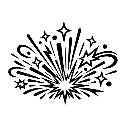 Magic Light Burst Sketch - Vector Graphics - Digital File Digital My Custom Designs PDF
