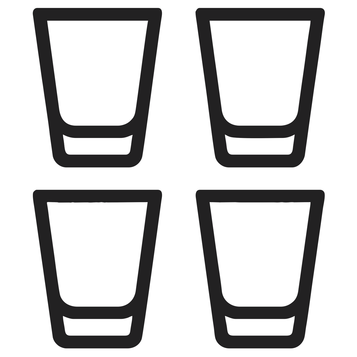 Shot Glass Bundle - Digital File - XCS Friendly Tumbler My Custom Designs PNG