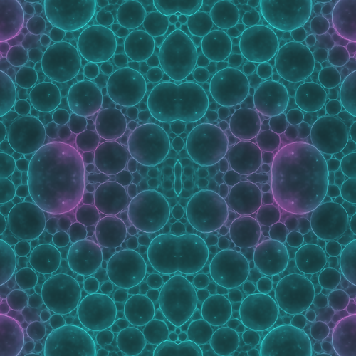 Sci-Fi Pattern - Fuzzy Neon Bubbles - Digital File Digital My Custom Designs PDF PRINT - RGB