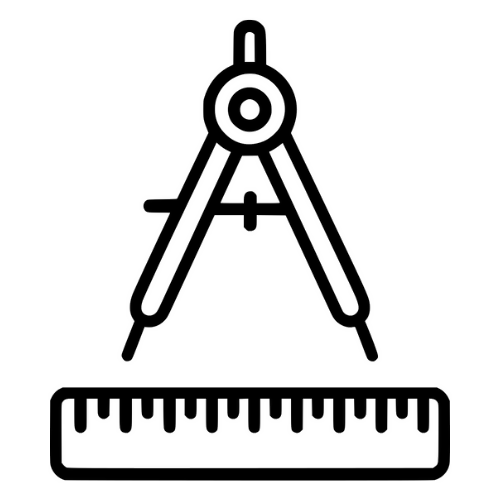 Ruler and Compass Combo - Digital File - XCS Friendly Tumbler My Custom Designs PNG