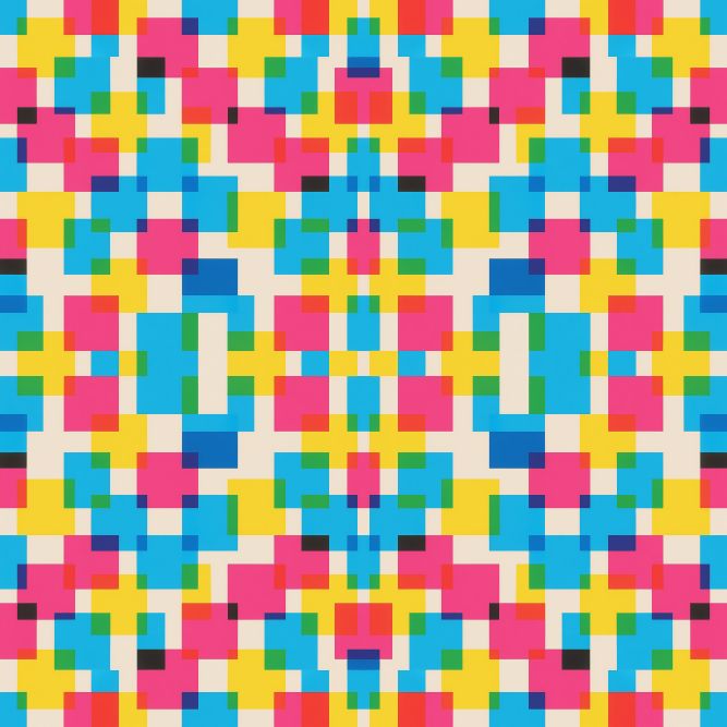 Geometric Abstract - Overlapping Translucent Squares Pattern Digital File Digital My Custom Designs PDF