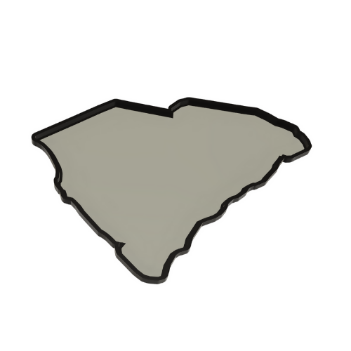 South Carolina Wall Lightbox - United States - 3D Print File - Digital File Digital My Custom Designs