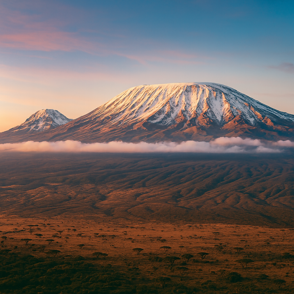 Scenic Vistas - Mount Kilimanjaro Tanzania - Africa - Rendered - Digital File Digital My Custom Designs PDF