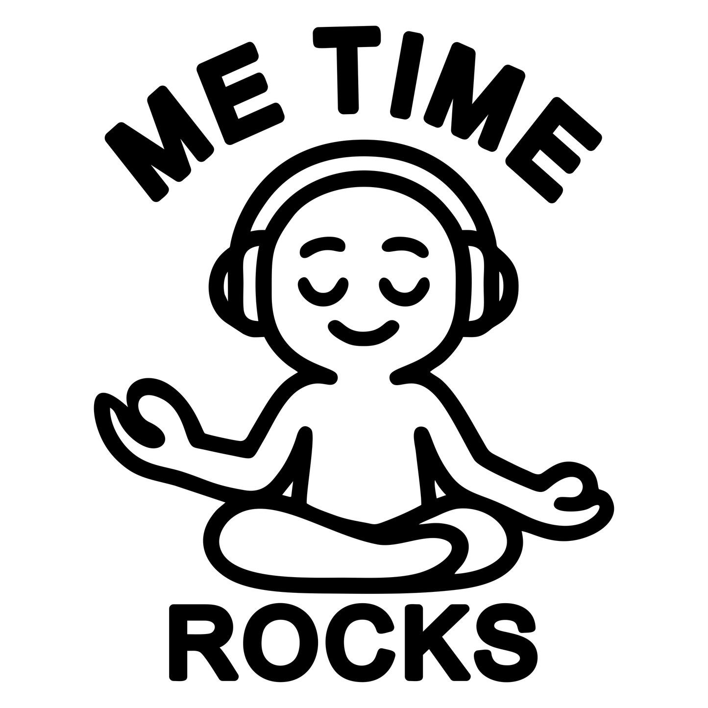 Me Time Rocks - Digital File - XCS Friendly Digital My Custom Designs PNG