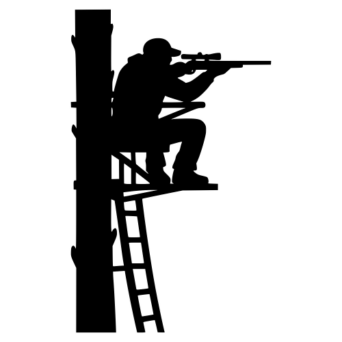 Hunter in Tree Stand - Digital File - XCS Friendly