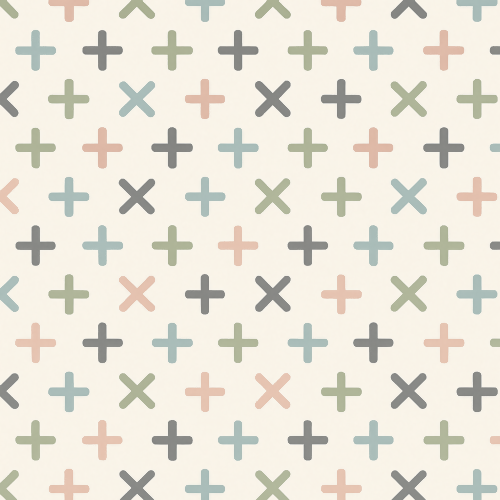 Minimal and Modern - Scandinavian Cross And Plus Signs With Muted Pastels - Pattern - Digital File Digital My Custom Designs PDF