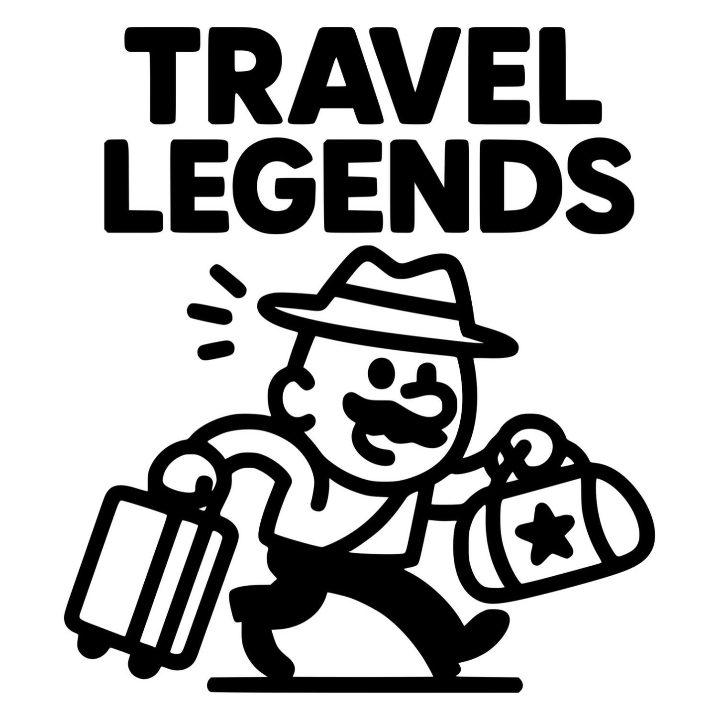 Travel Legends - Digital File - XCS Friendly Digital My Custom Designs PNG