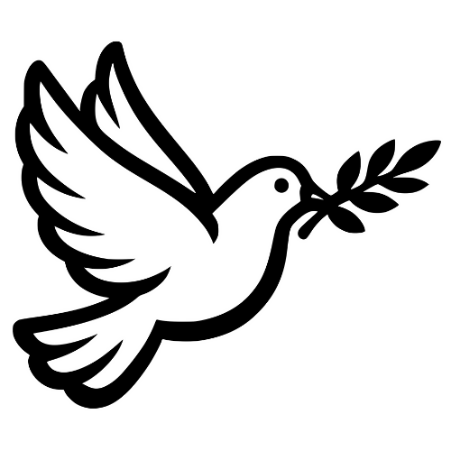 Dove with Olive Branch - Vector Graphics - Digital File