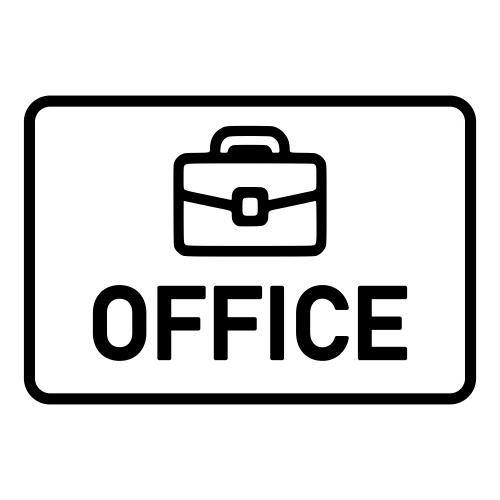 Office Sign With Briefcase - Digital File - XCS Friendly Digital My Custom Designs PDF