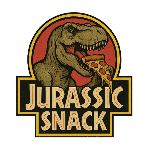 Pop Culture Fandom - Jurassic Snack - T Shirt Design - Digital File Digital My Custom Designs 300 DPI PNG