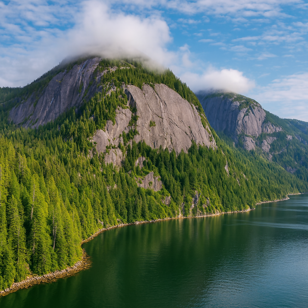 Misty Fjords National Monument - Alaska United States - Rendered - Digital File Digital My Custom Designs PDF