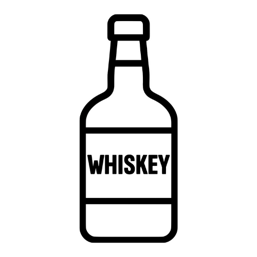 Whiskey Bottle Silhouette - Digital File - XCS Friendly Tumbler My Custom Designs PNG