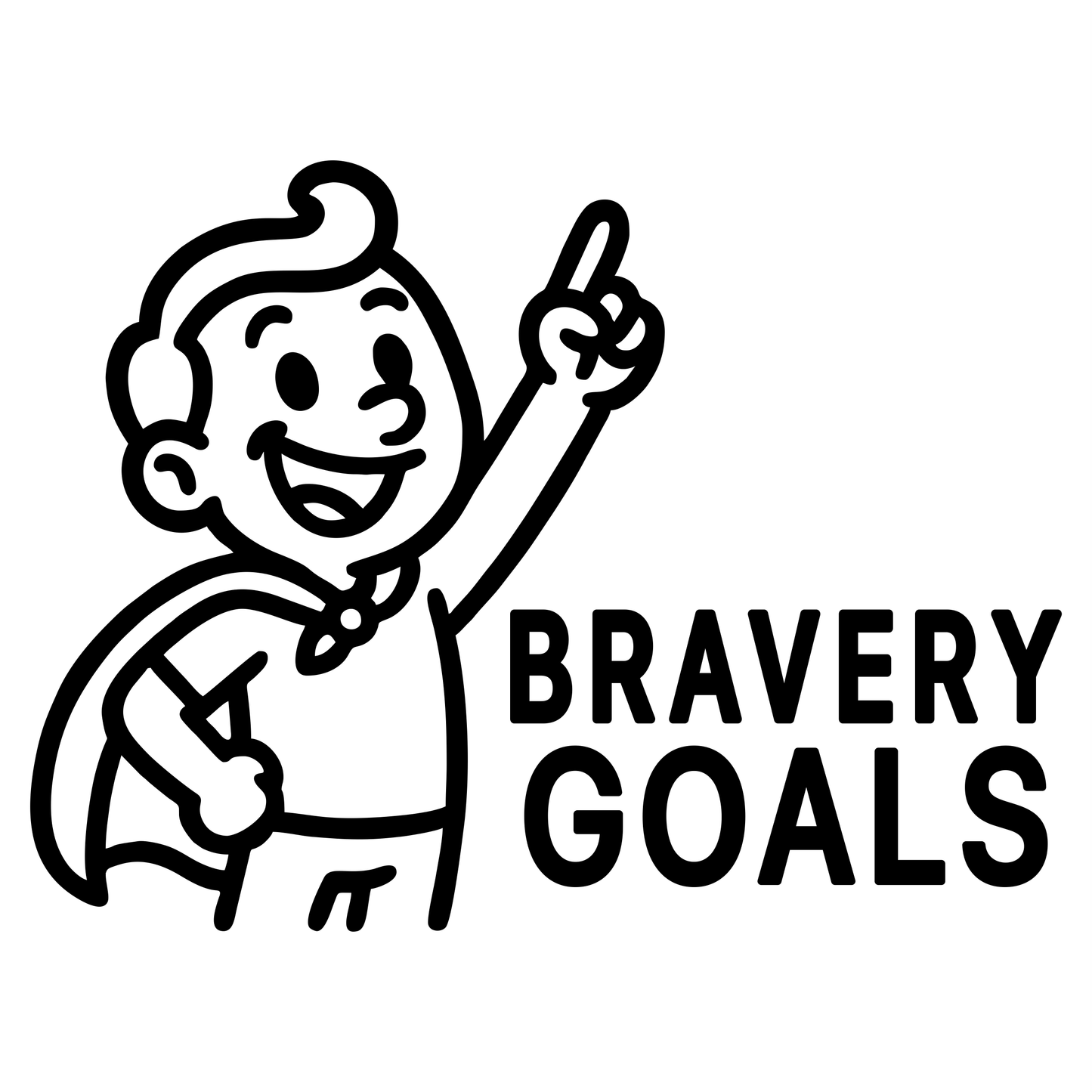 Bravery Goals - Digital File - XCS Friendly Digital My Custom Designs PNG
