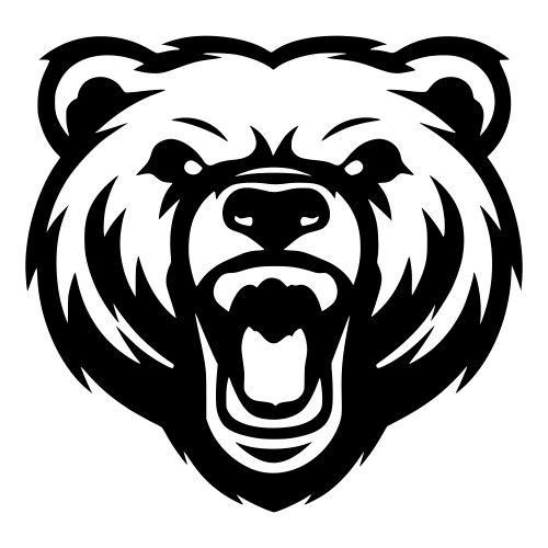 Bear Mascot Face - Digital File - XCS Friendly Digital My Custom Designs PDF