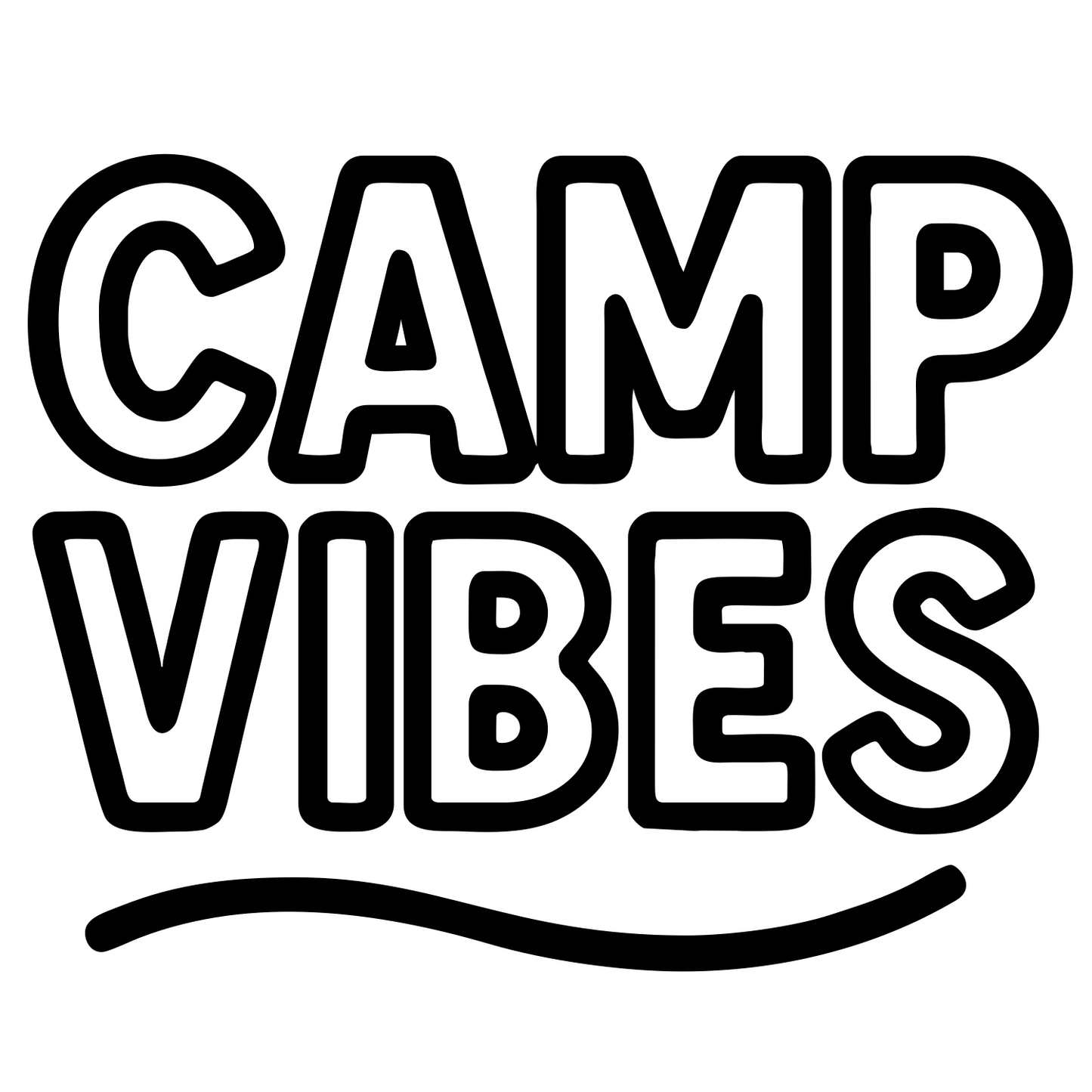 Funny Camp Vibes - Digital File - XCS Friendly Digital My Custom Designs PNG