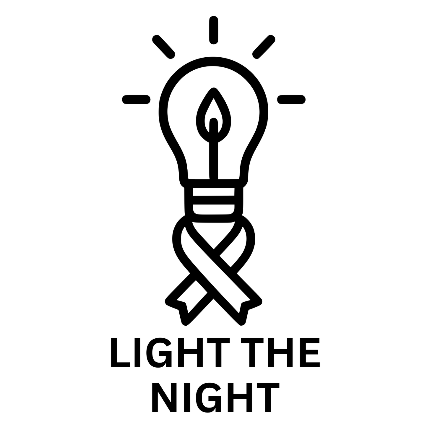 Light The Night Sketch - Digital File - XCS Friendly Digital My Custom Designs SVG