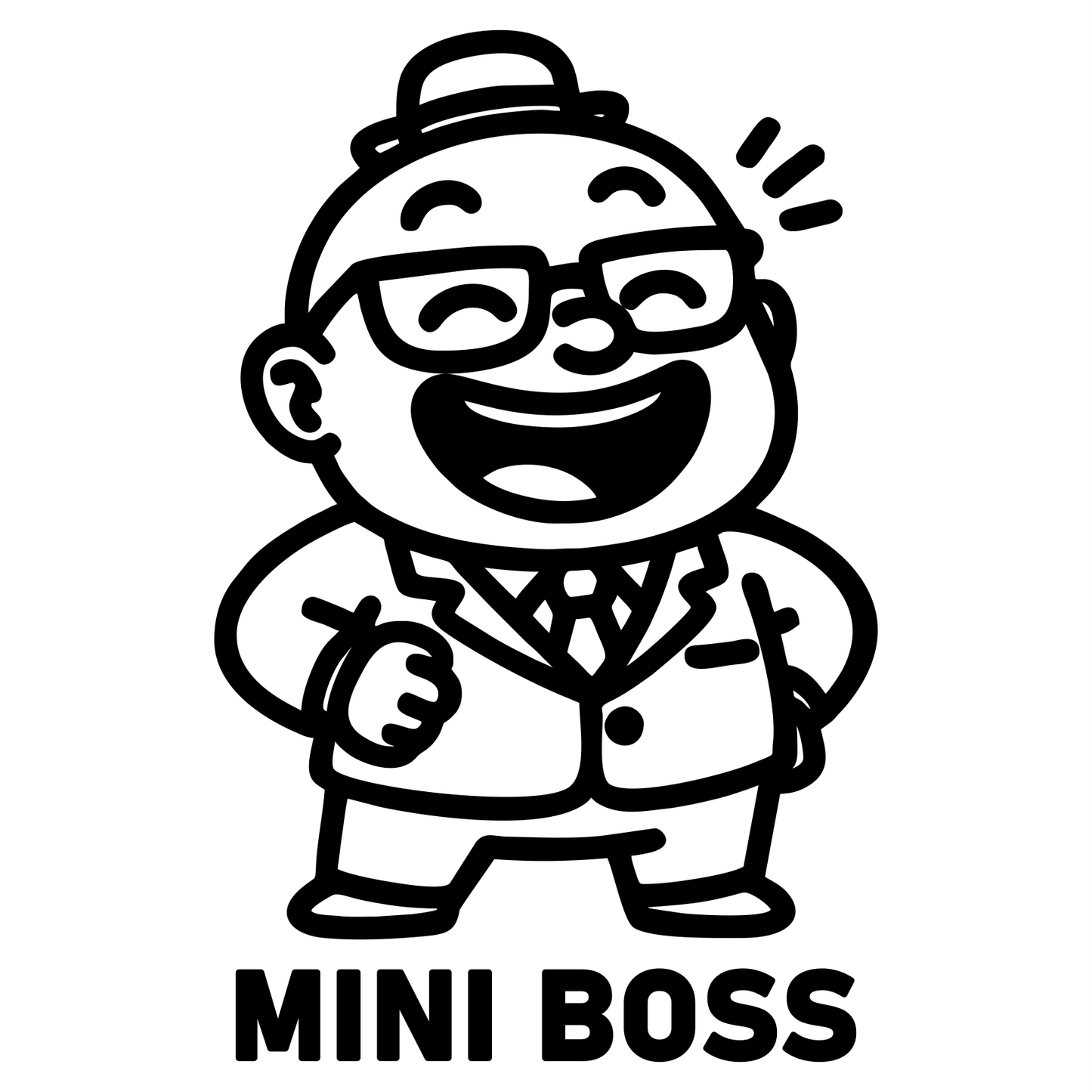 Funny Mini Boss - Digital File - XCS Friendly Tumbler My Custom Designs PNG