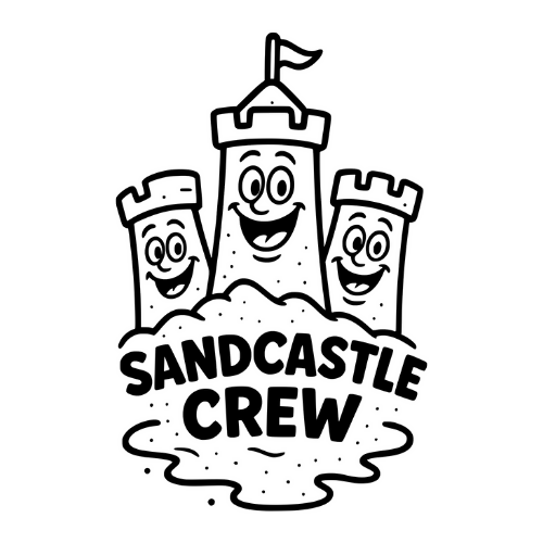 Funny Sandcastle Crew - Digital File - XCS Friendly Tumbler My Custom Designs PNG