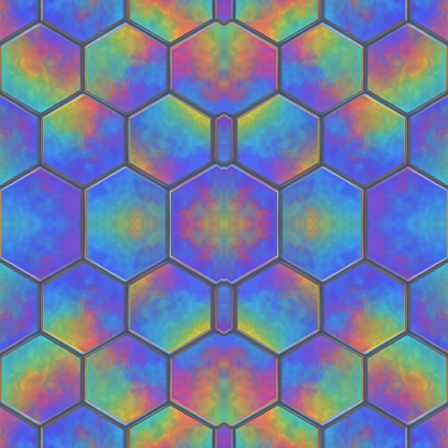 Sci-Fi Pattern - Geometric Rainbow scales - Digital File Digital My Custom Designs PDF PRINT - RGB