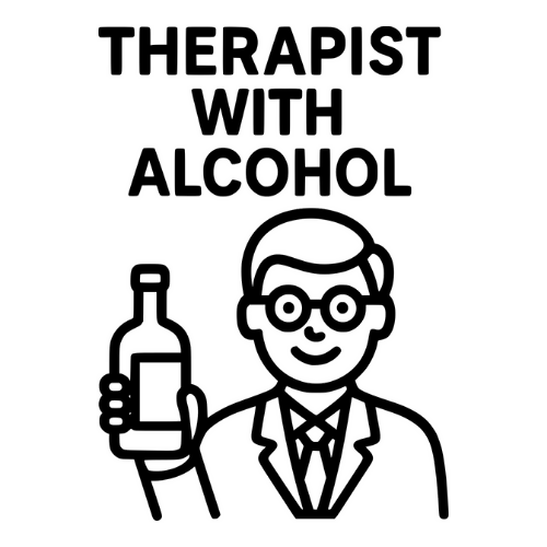 Funny Therapist With Alcohol - Digital File - XCS Friendly Tumbler My Custom Designs PNG