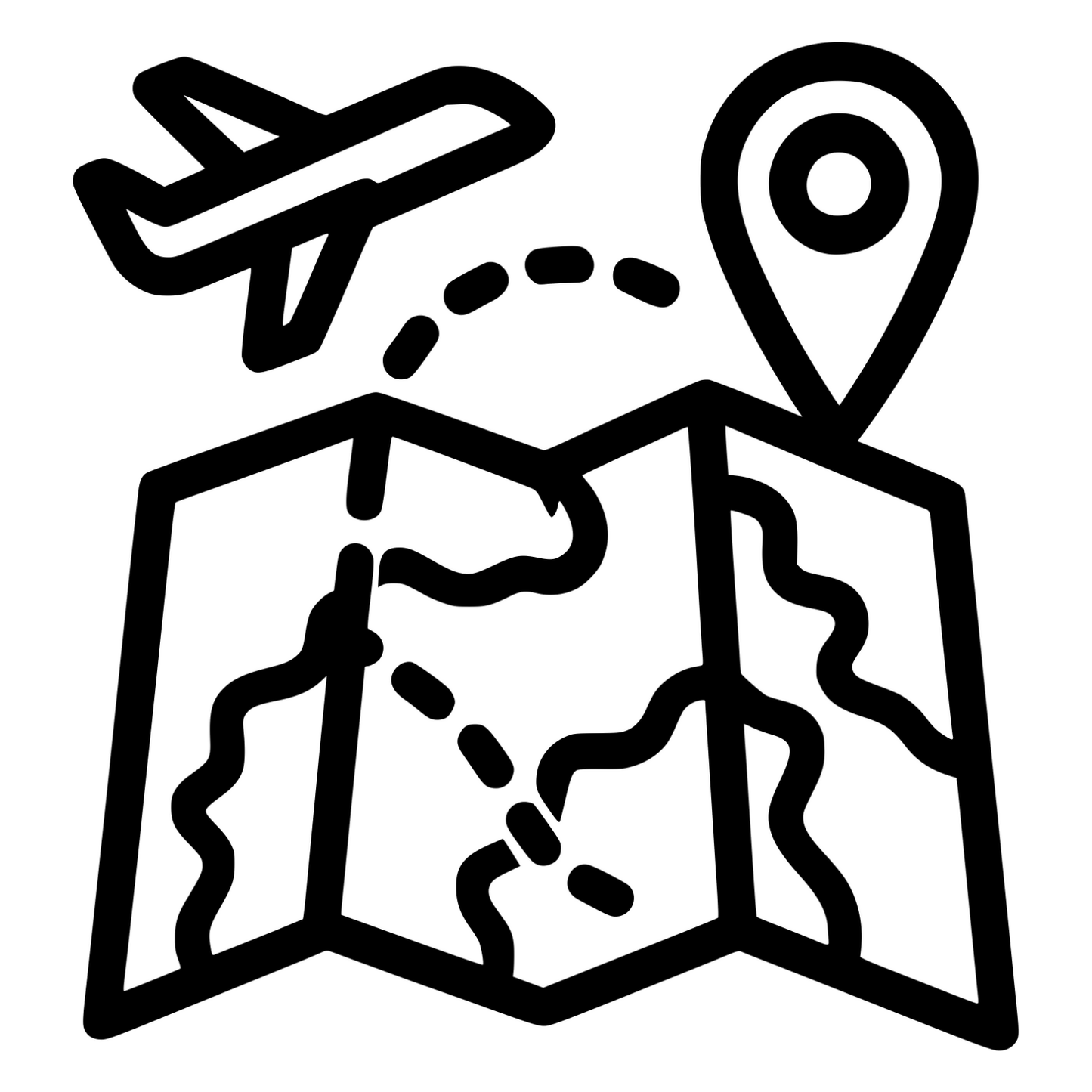 Travel Map Design - Digital FIle - XCS Friendly Digital My Custom Designs PNG