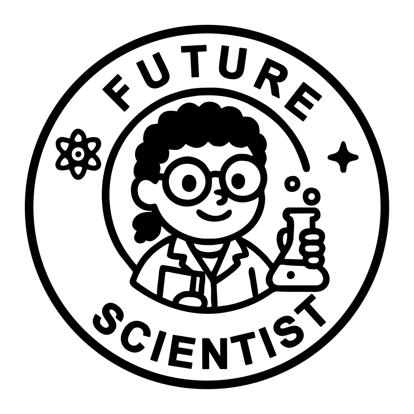 Future Scientist Kid Design - Digital File - XCS Friendly Tumbler My Custom Designs PNG