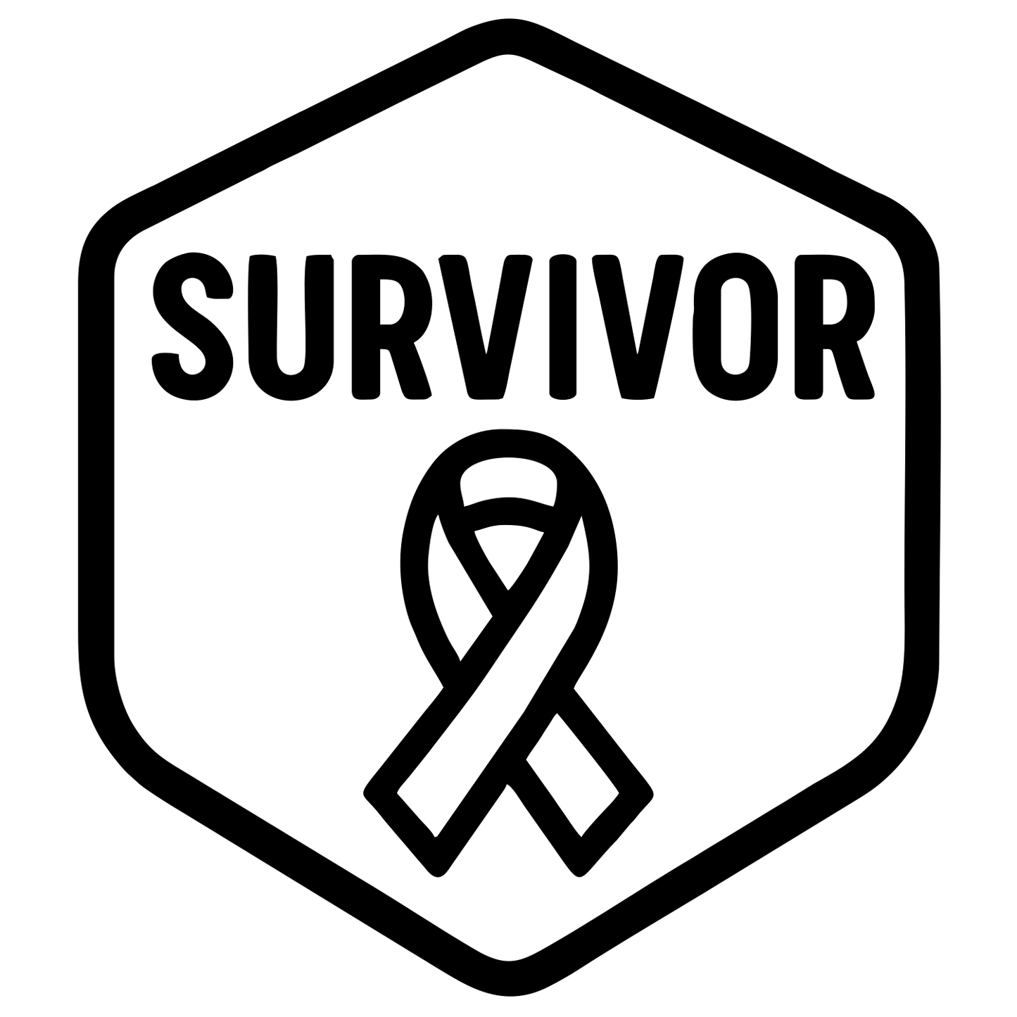 Survivor Badge - Digital File - XCS Friendly Digital My Custom Designs PNG