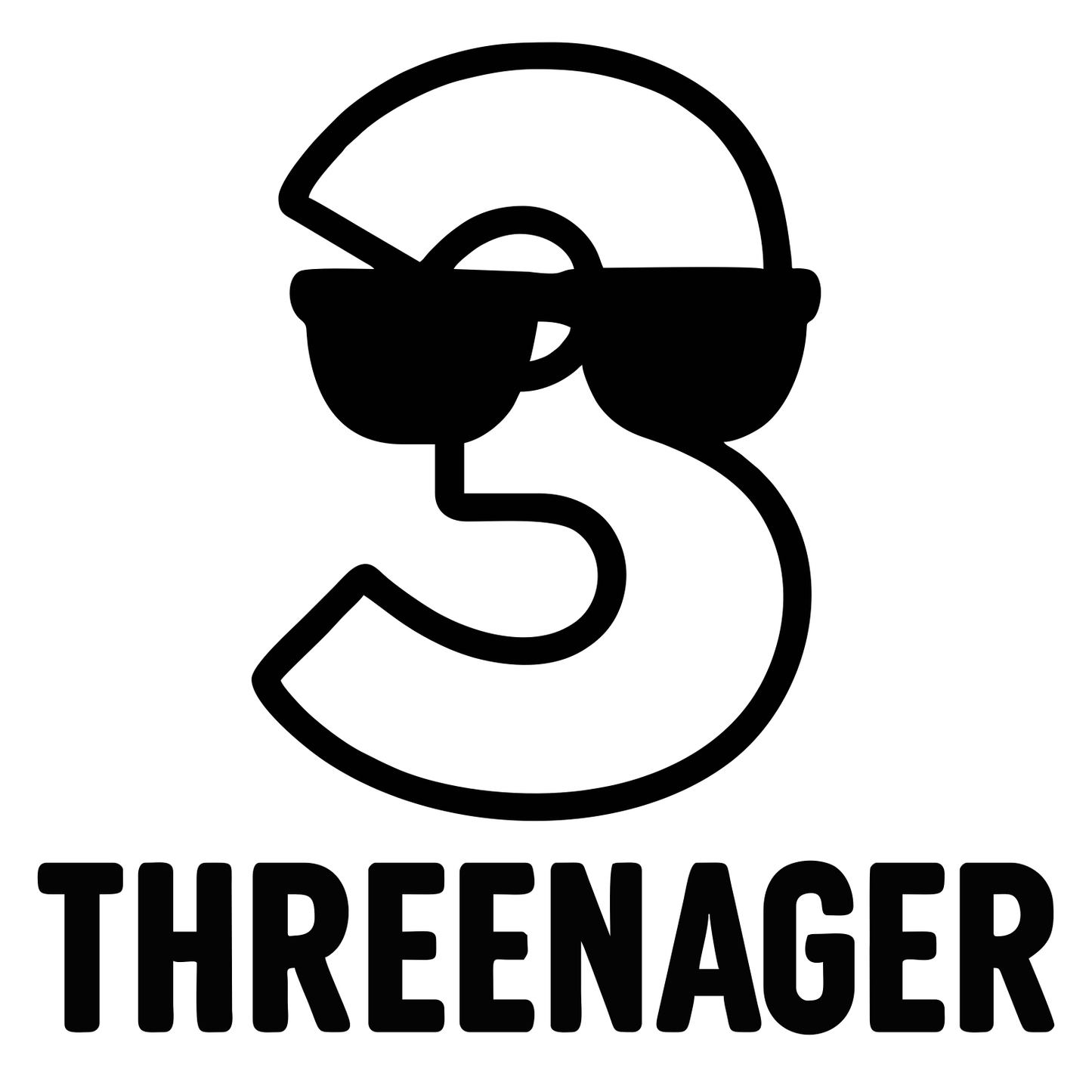 Funny Threenager - Digital File - XCS Friendly Tumbler My Custom Designs PNG