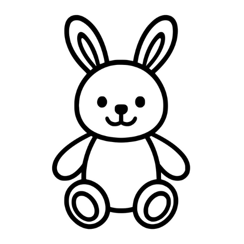 Cartoon Bunny Toy - Digital File - XCS Friendly Tumbler My Custom Designs PNG