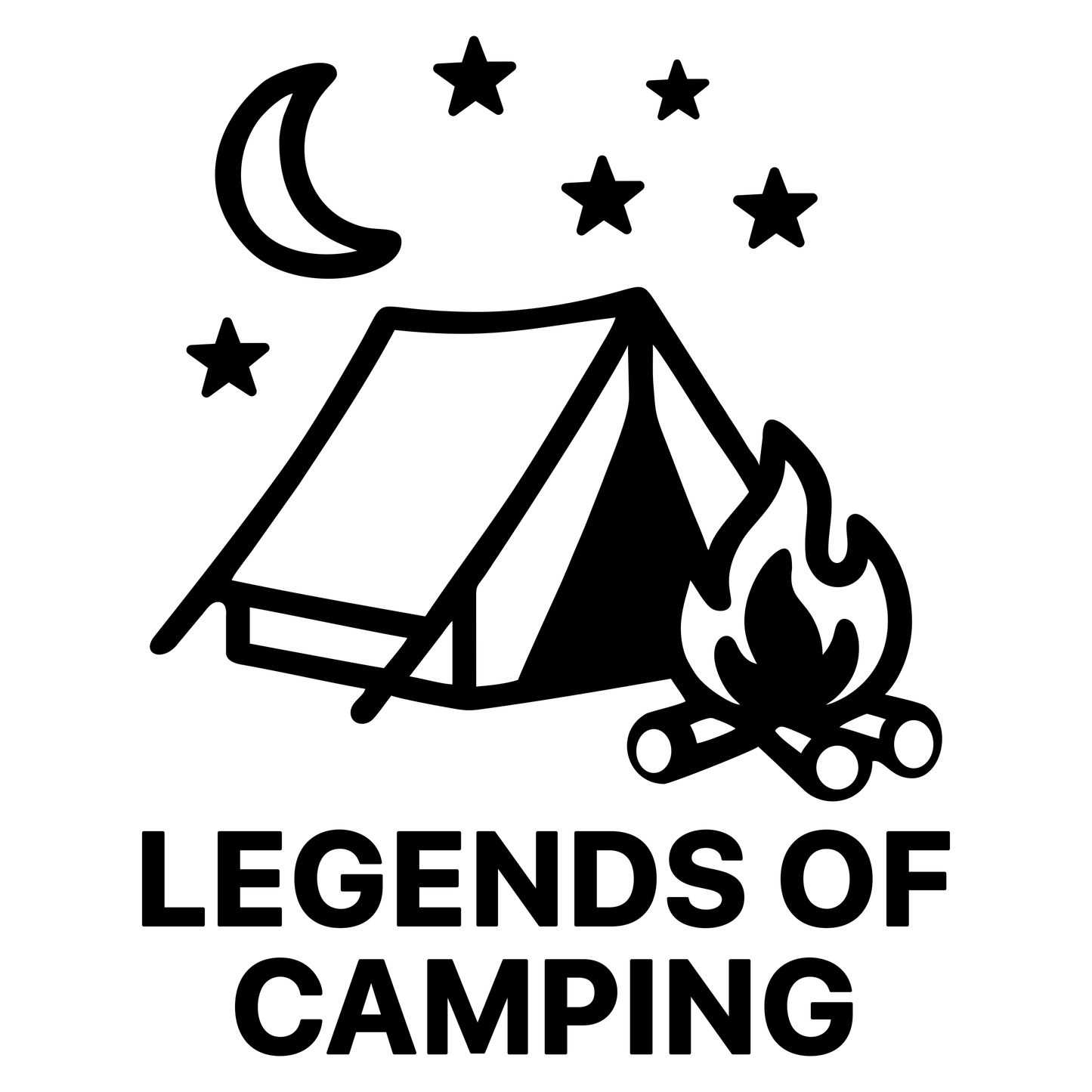 Legends of Camping - Digital File - XCS Friendly Digital My Custom Designs PNG