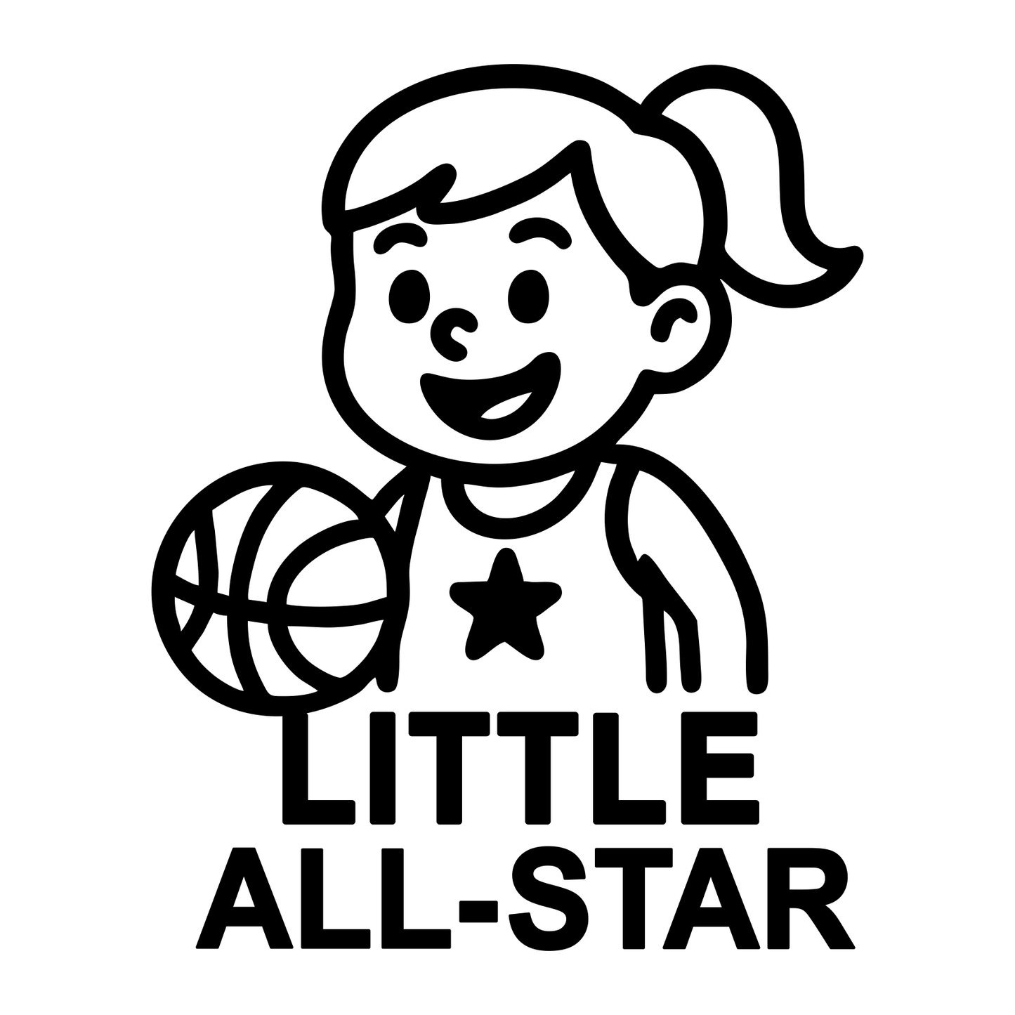 Funny Little All-Star - Digital File - XCS Friendly Tumbler My Custom Designs PNG