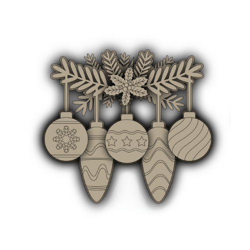 Ornament Mistletoe Decoration - Digital File Digital My Custom Designs