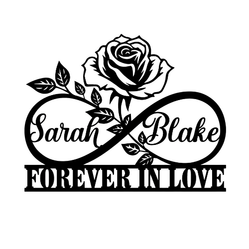 Infinity Rose - Wall / Home Decor - Digital File Digital My Custom Designs ZIP File