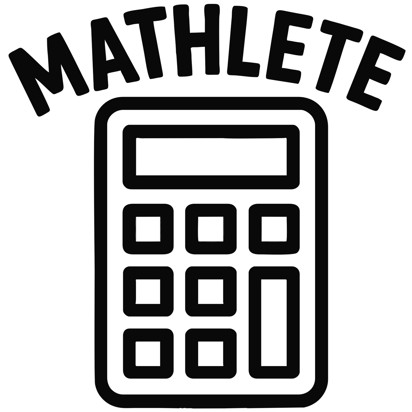 Funny Mathlete - Digital File - XCS Friendly Tumbler My Custom Designs PNG