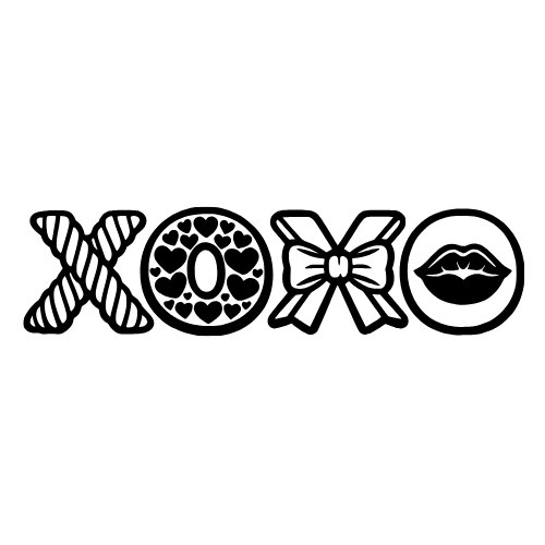 XOXO - Digital File - XCS Friendly Digital My Custom Designs PDF