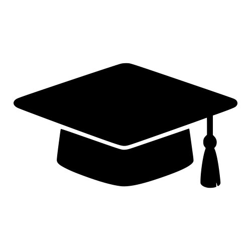 Graduation Cap Silhouette - Vector Graphics - Digital File Digital My Custom Designs PDF