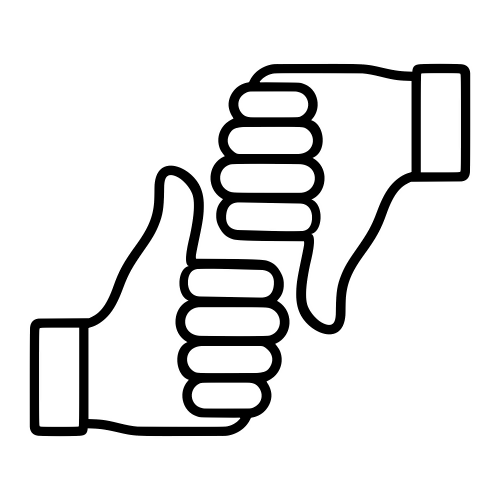 Thumbs Up And Down - Digital File - XCS Friendly Digital My Custom Designs PDF