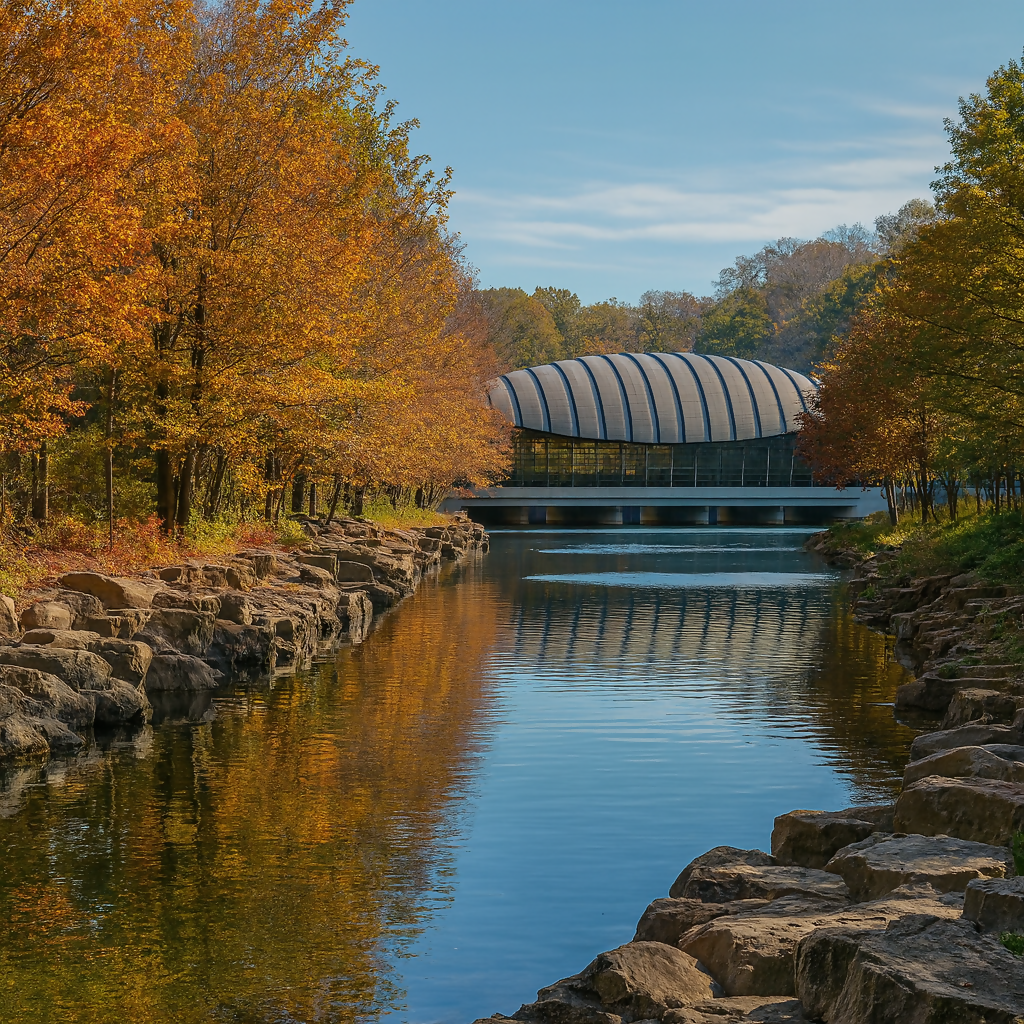 Crystal Bridges Museum of American Art - Arkansas United States - Rendered - Digital File Digital My Custom Designs PDF