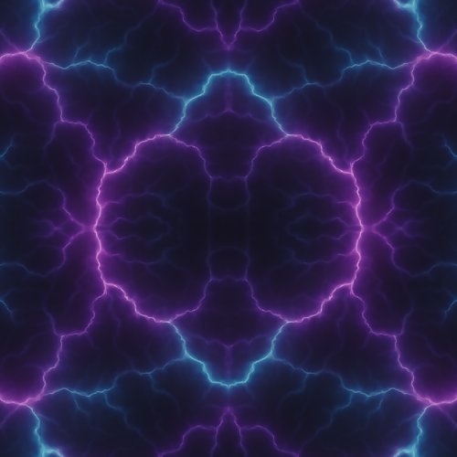 Sci-Fi Purple & Blue Lightning Pattern - Digital File Digital My Custom Designs PDF PRINT - RGB